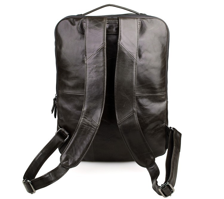 Top layer leather computer backpack - Image 12