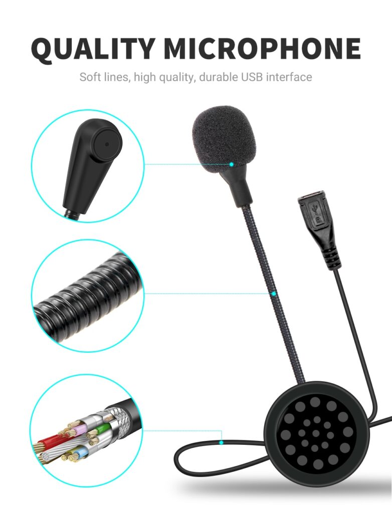HEROBIKER Motorcycle Intercom Helmet Headset Helmet Waterproof Speaker Interphone Moto Headset Wireless Intercomunicador 1200M