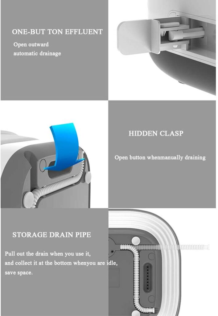Portable mini folding bucket washing machine