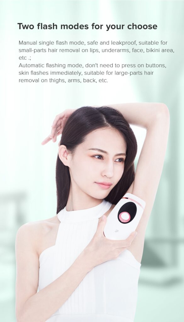 900,000 pulses of hair removal device painless