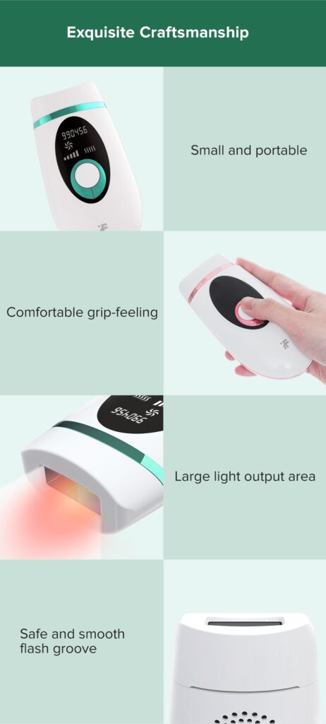 900,000 pulses of hair removal device painless