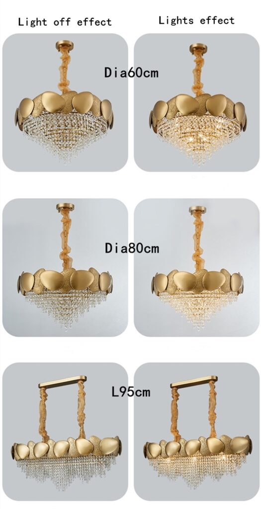 Stainless Steel Living Room Ceiling Crystal Chandelier