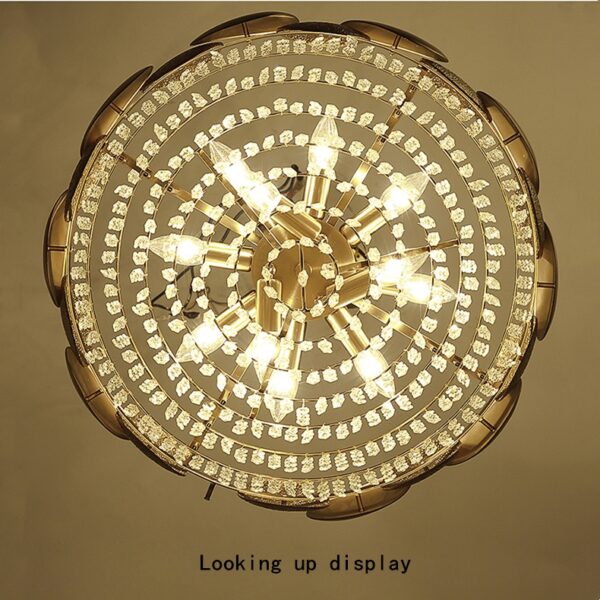 Stainless Steel Living Room Ceiling Crystal Chandelier - Image 15
