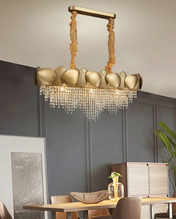 Stainless Steel Living Room Ceiling Crystal Chandelier - Image 17