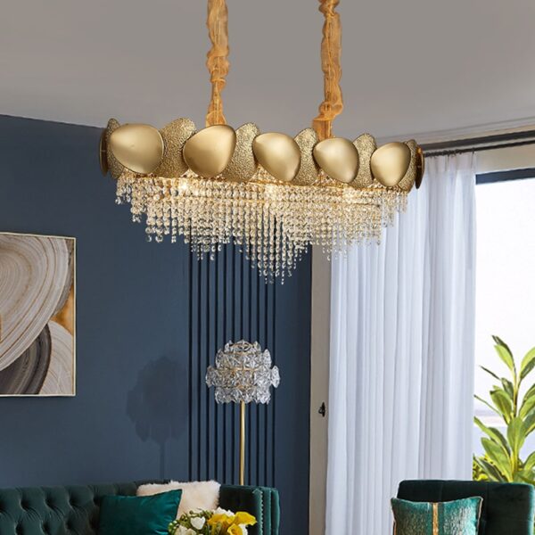 Stainless Steel Living Room Ceiling Crystal Chandelier - Image 18