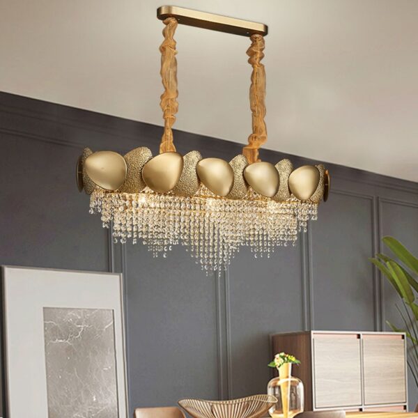 Stainless Steel Living Room Ceiling Crystal Chandelier - Image 19