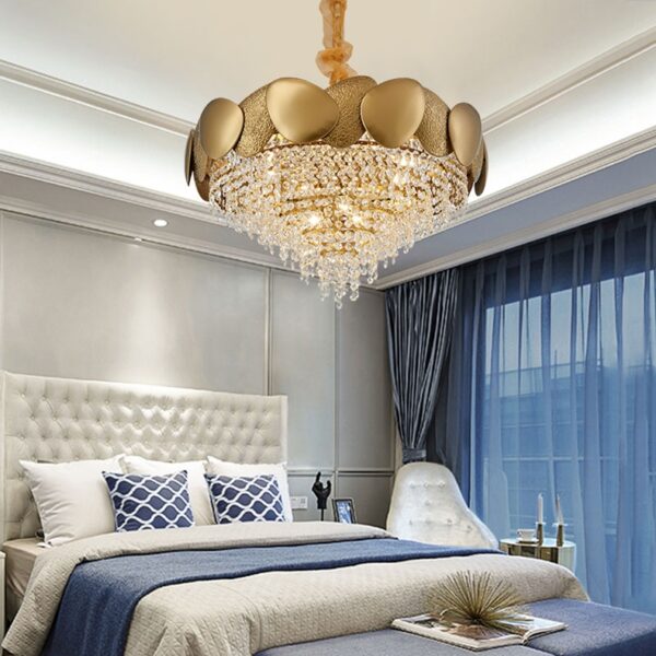 Stainless Steel Living Room Ceiling Crystal Chandelier - Image 20
