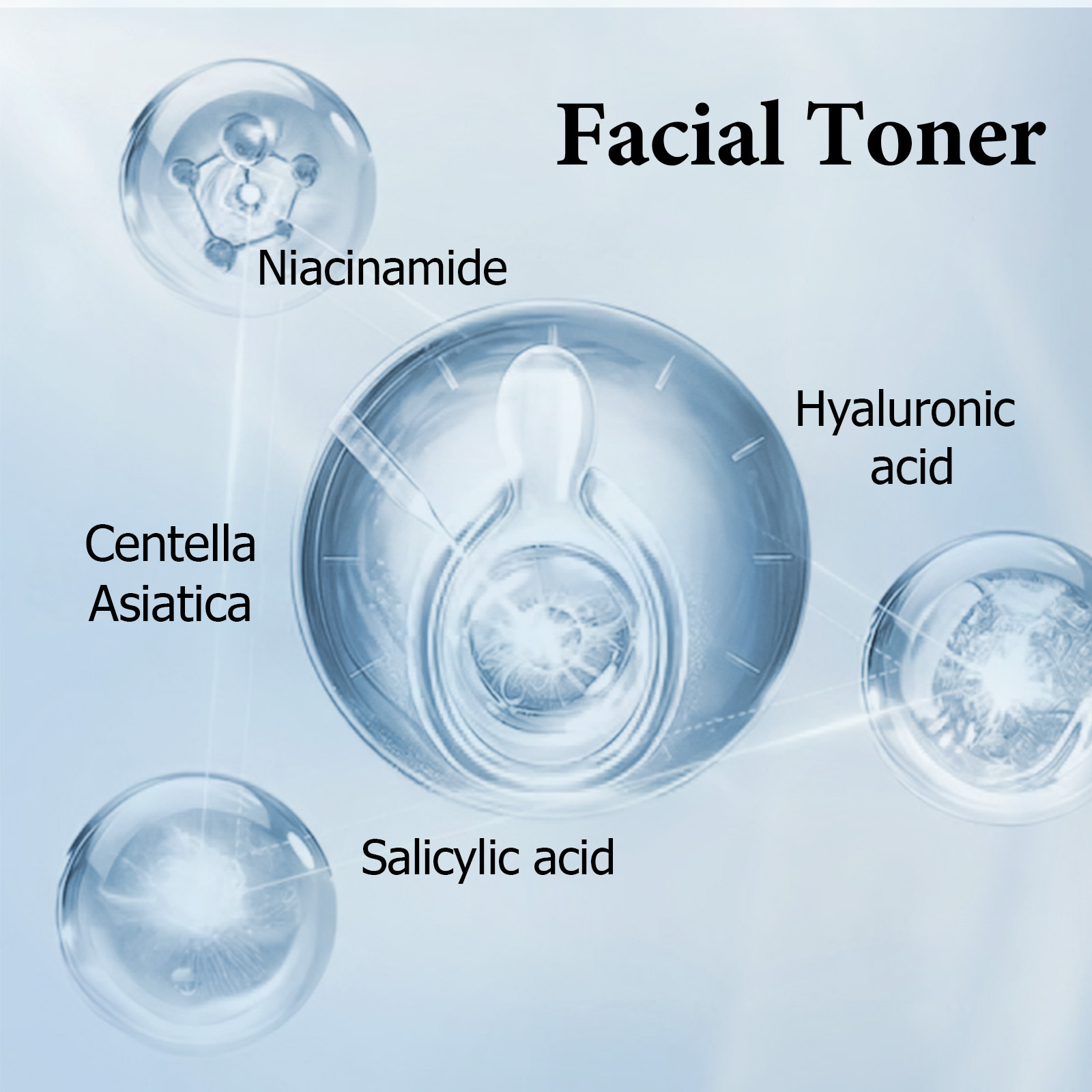 SKINCARE 5-STEP ROUTINE CLEANSER - TONER - SERUM -EYE CREAM - MOISTURIZER - Image 3