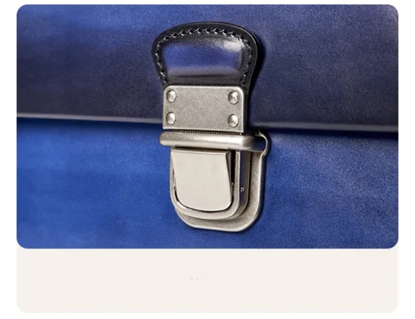 Handmade Vintage Crossbody Flap Business Bag - Image 19