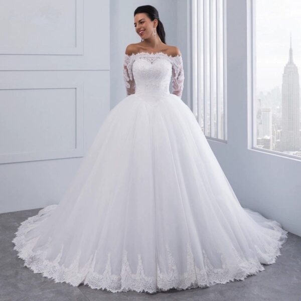 Wedding Bridal Wedding Lace Large Tail - Image 4