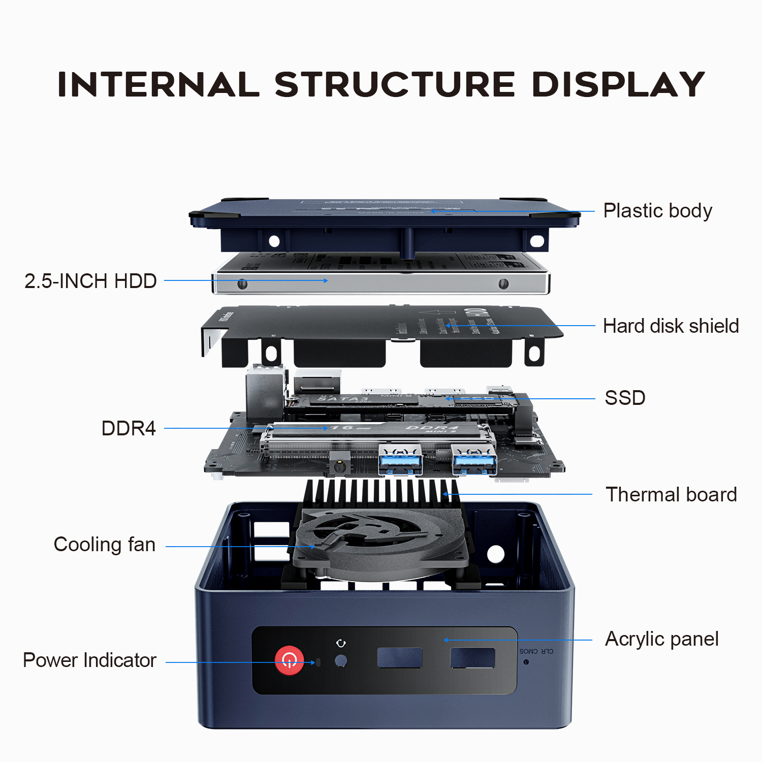 Beelink MINI S N5095 MINI-host 4K Office Game Theater Portable MiniPC Desktop Computer - Image 12