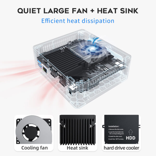 Beelink MINI S N5095 MINI-host 4K Office Game Theater Portable MiniPC Desktop Computer - Image 17