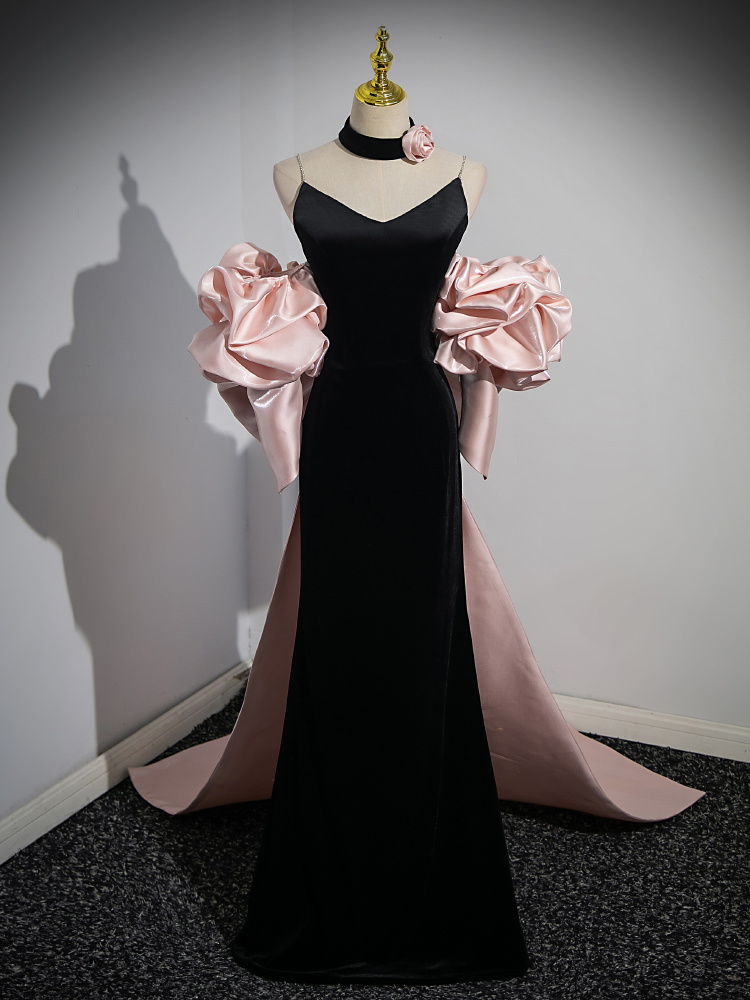 Evening Dress Women Bow Annual Meeting Host Performance Dress - Image 7