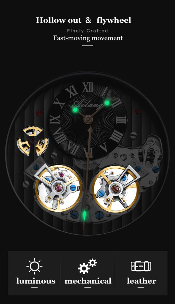 Watch Double Tourbillon Automatic Mechanical Watch Men's Watch