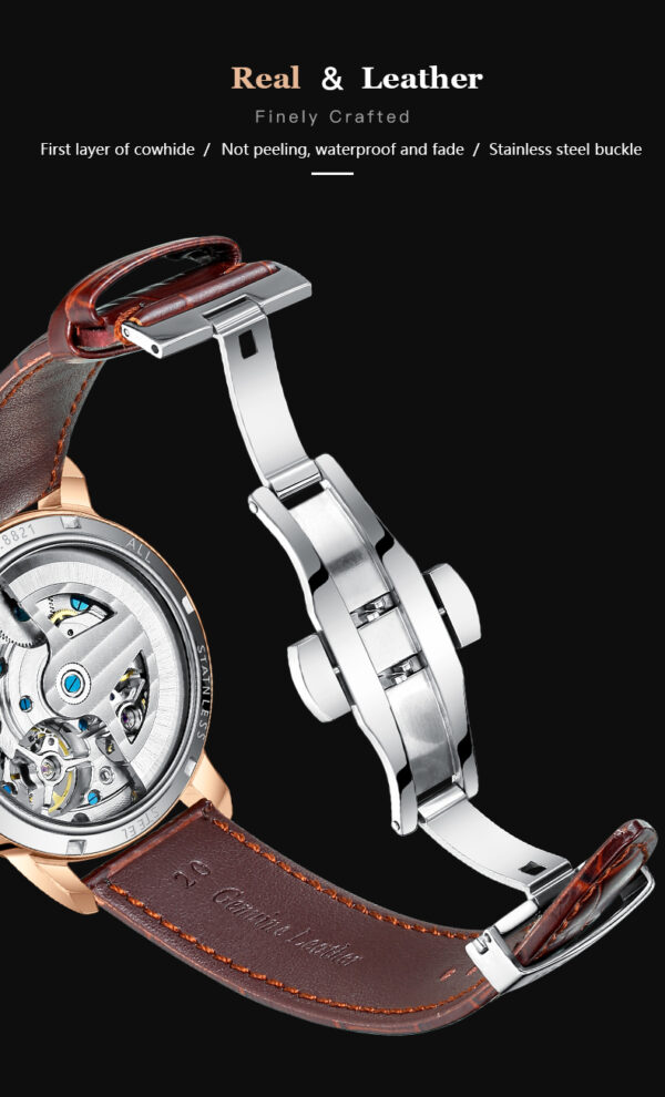 Watch Double Tourbillon Automatic Mechanical Watch Men's Watch - Image 16