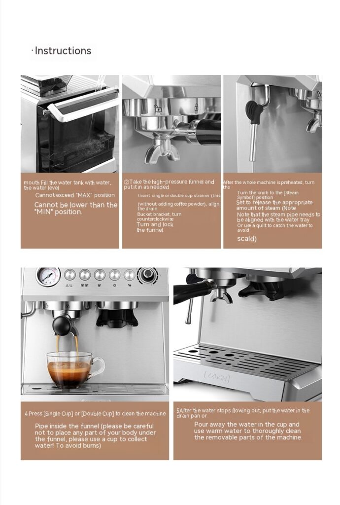 Italian Coffee Machine Fully Automatic Household Freshly Ground Concentrate