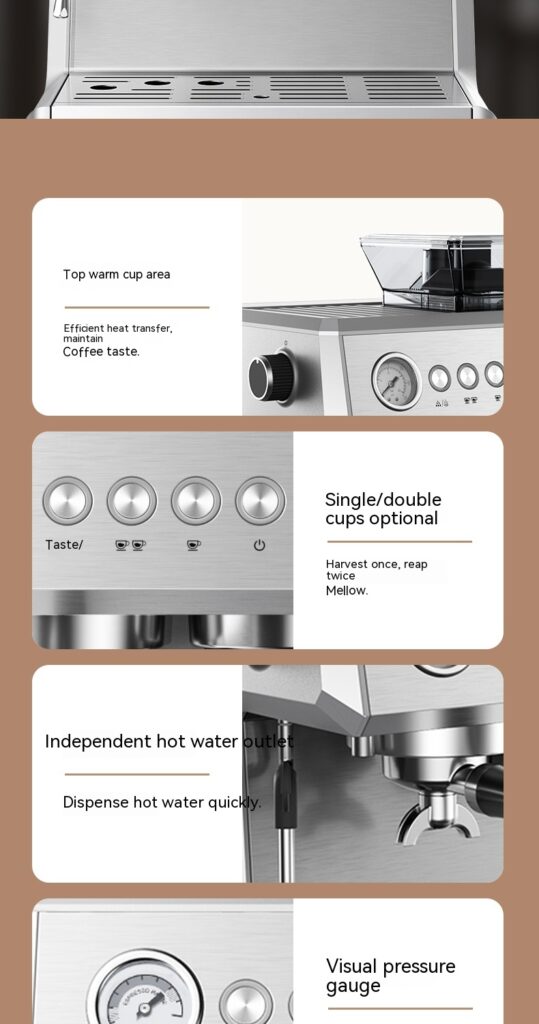 Italian Coffee Machine Fully Automatic Household Freshly Ground Concentrate