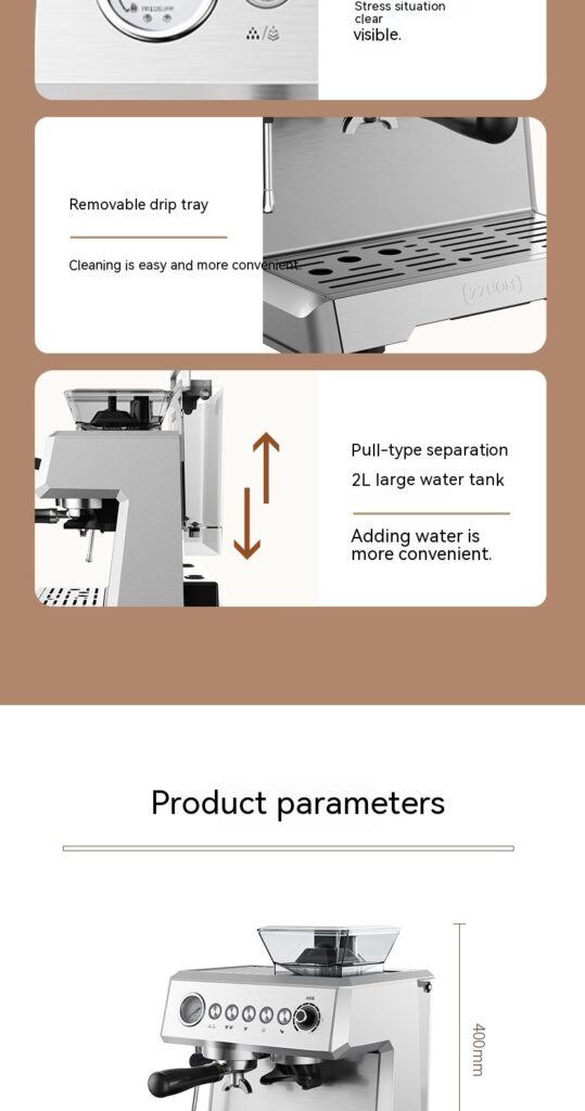 Italian Coffee Machine Fully Automatic Household Freshly Ground Concentrate