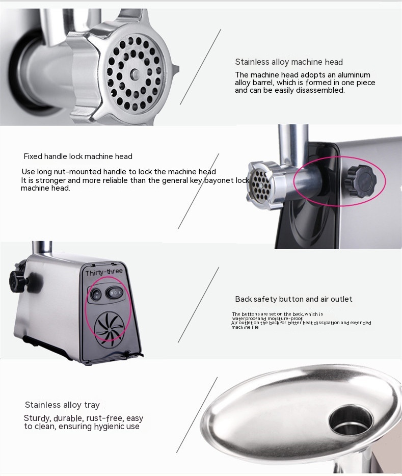 Fashion Simple Home Electric Meat Grinder - Image 6