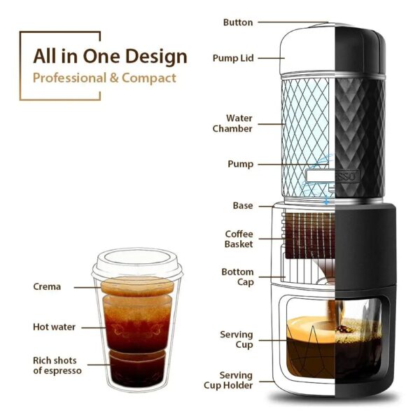 Portable Manual Espresso Coffee Machine - Image 16