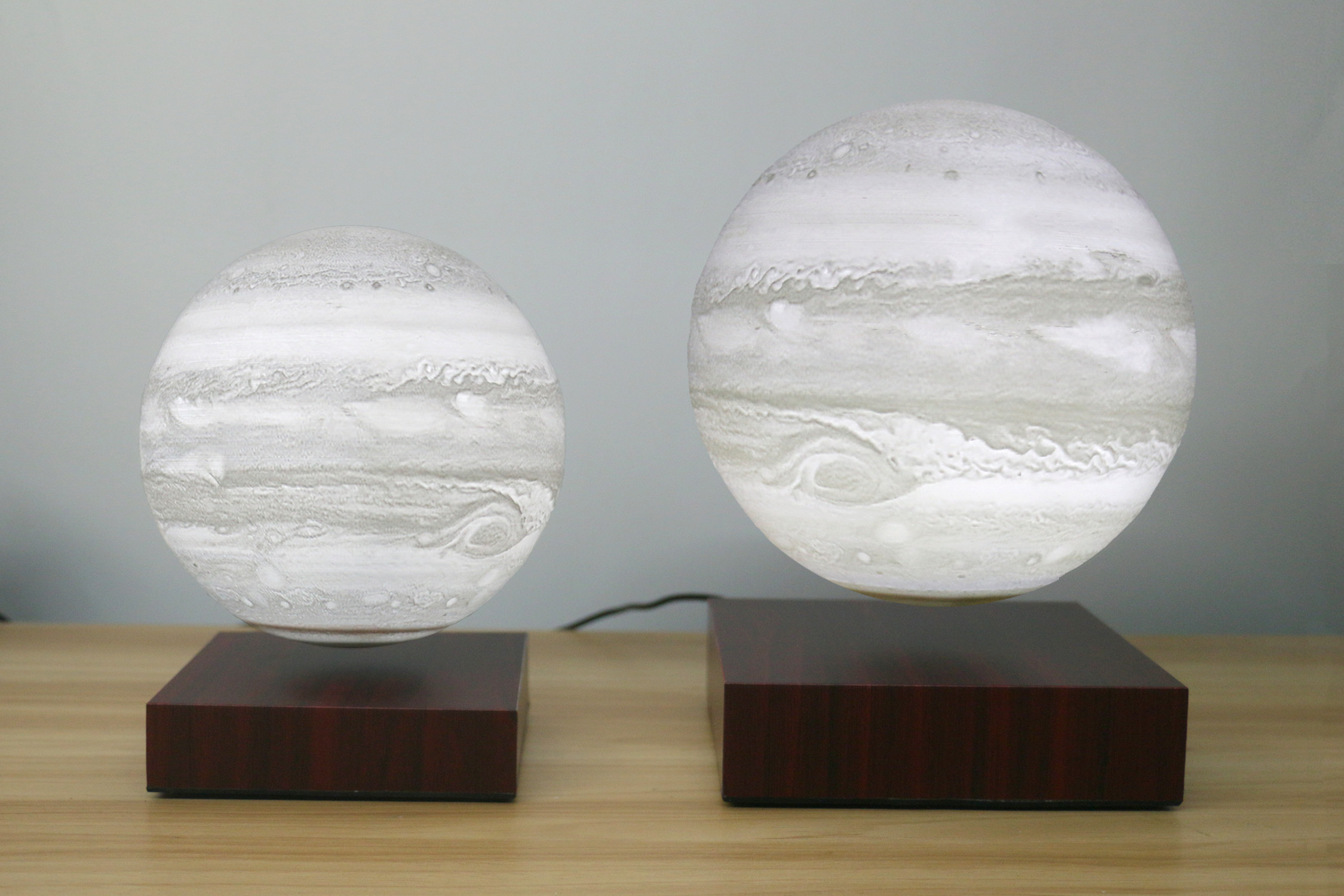 Levitating Earth Jupiter Lamp Magnetic Floating LED Night Light - Image 8