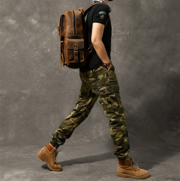 Crazy Horse Leather Backpack - Image 12