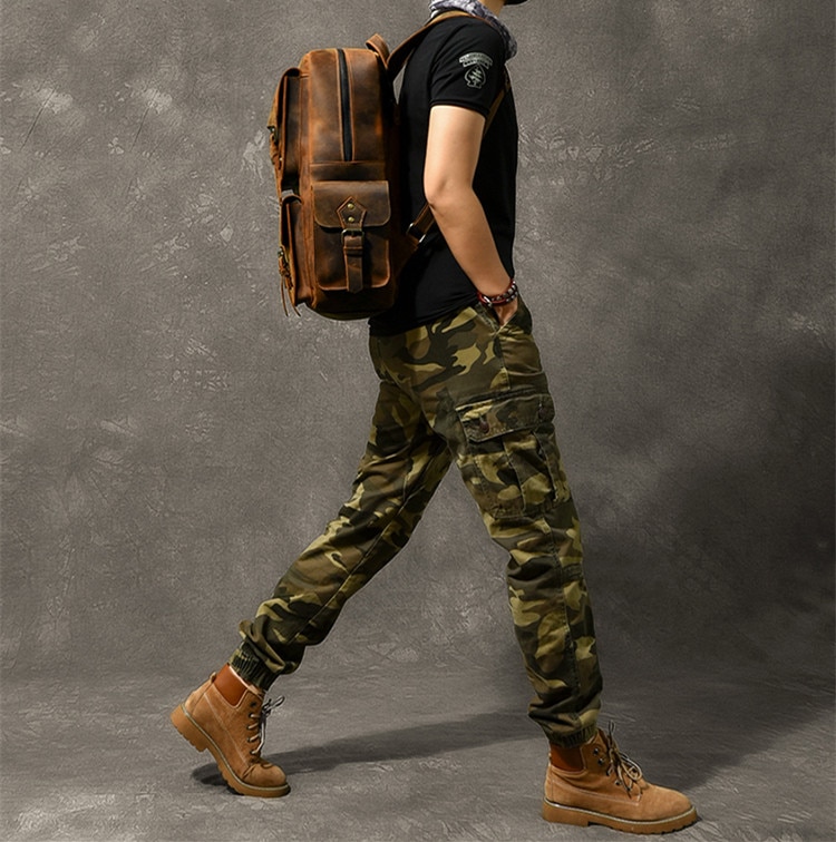 Crazy Horse Leather Backpack - Image 12