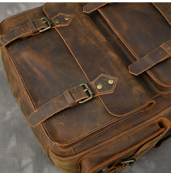 Crazy Horse Leather Backpack - Image 26