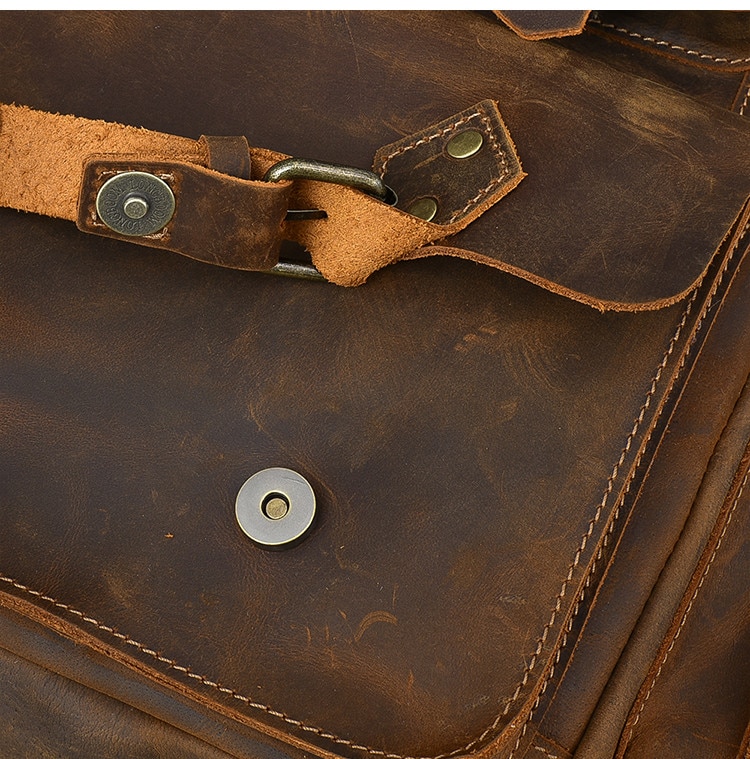 Crazy Horse Leather Backpack - Image 24