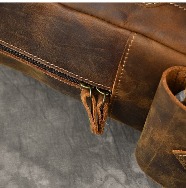Crazy Horse Leather Backpack - Image 15