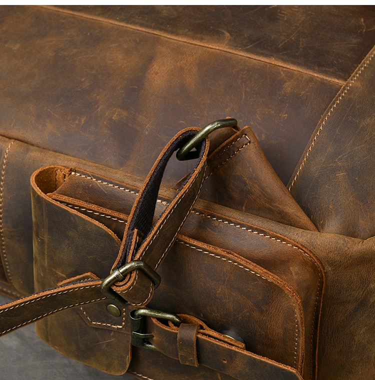 Crazy Horse Leather Backpack - Image 17