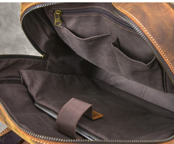 Crazy Horse Leather Backpack - Image 18