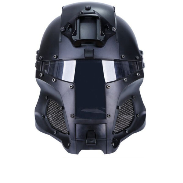 Medieval iron warrior helmet - Image 4
