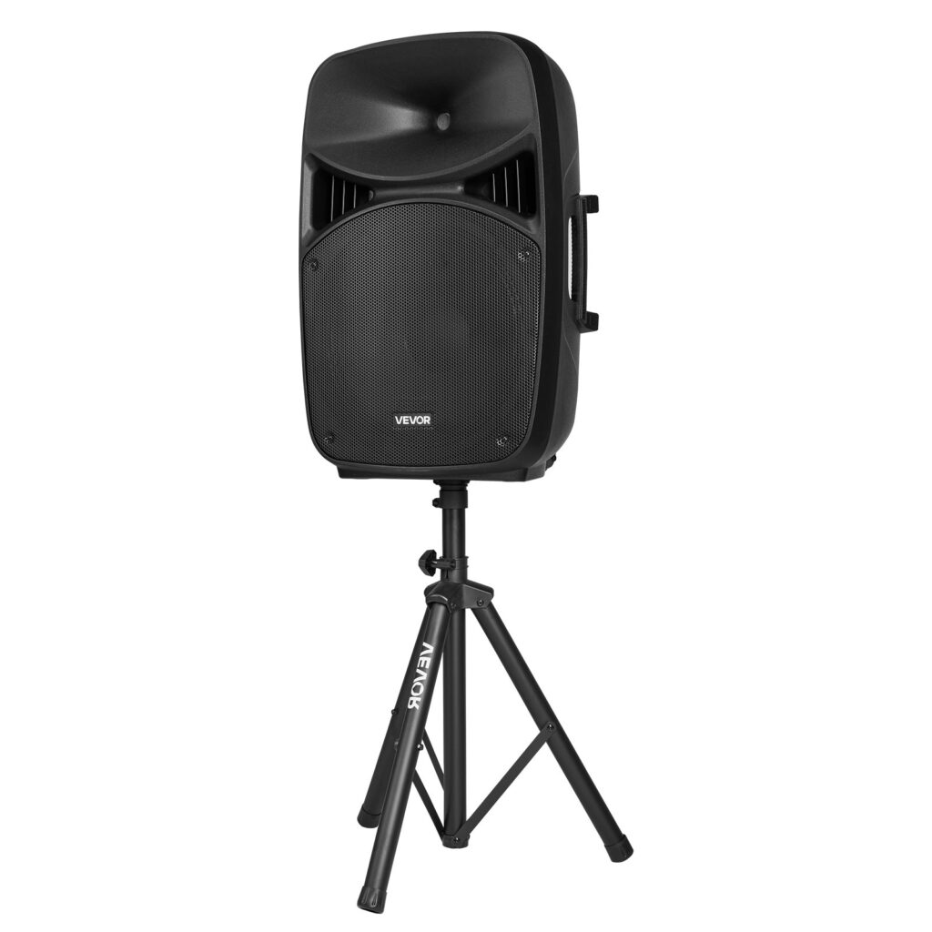 2 X 15 In Speakers Portable PA System 2000W Mixer Bluetooth Mic For DJ Party