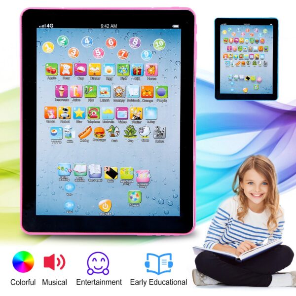 Baby Learning Tablet Educational Mini Pads Toys Touch Learn Toddler Tablet For ABC Numbers Words Gift For Boys Girls Aged 1-6 Year Old Kids - Image 4