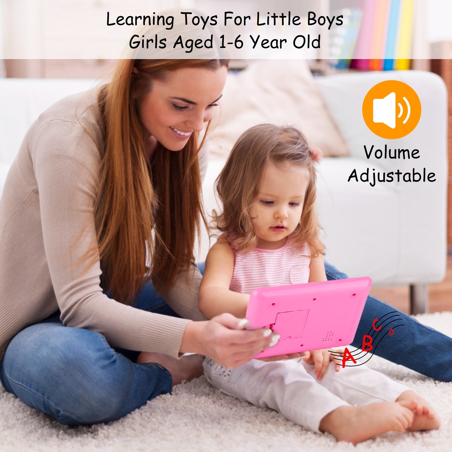 Baby Learning Tablet Educational Mini Pads Toys Touch Learn Toddler Tablet For ABC Numbers Words Gift For Boys Girls Aged 1-6 Year Old Kids - Image 3