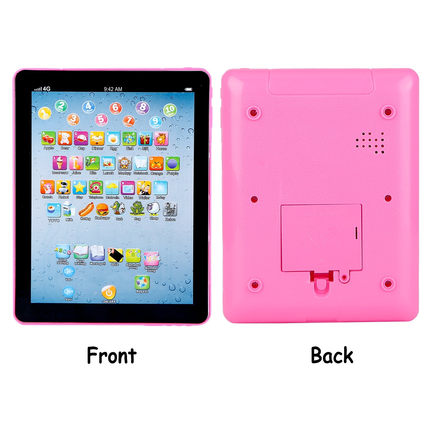 Baby Learning Tablet Educational Mini Pads Toys Touch Learn Toddler Tablet For ABC Numbers Words Gift For Boys Girls Aged 1-6 Year Old Kids - Image 6
