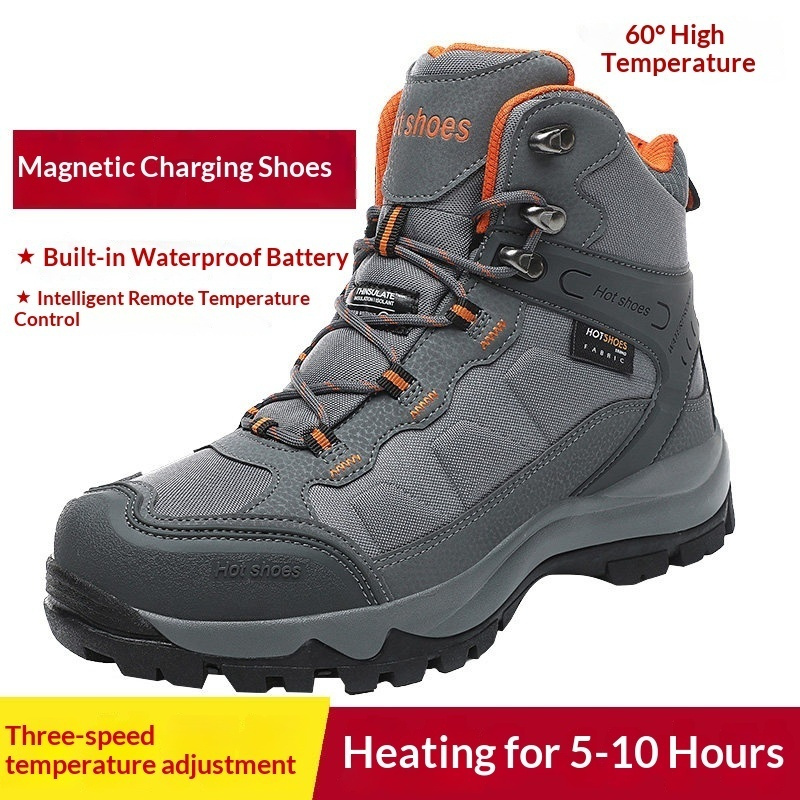 Electric-heated Thermal Cotton Shoes For Winterkeep Your Feet Warm While You Walk - Image 6