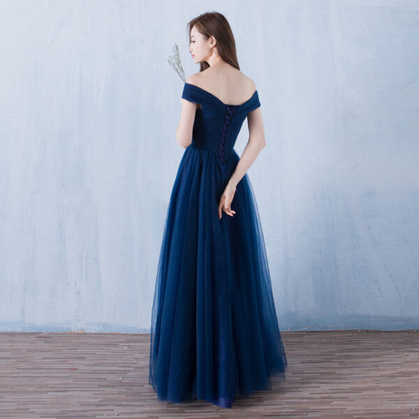 Women's New One-shoulder Slim Long Dress - Image 2