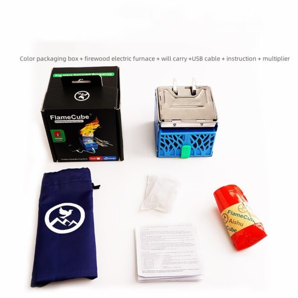 Fire Generator Electric Stove Folding Broiler Wood Stove Camping - Image 4