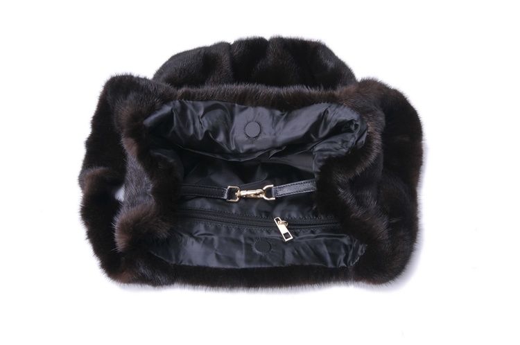 Whole Skin Mink Fur Wrap Soft Surface - Image 6