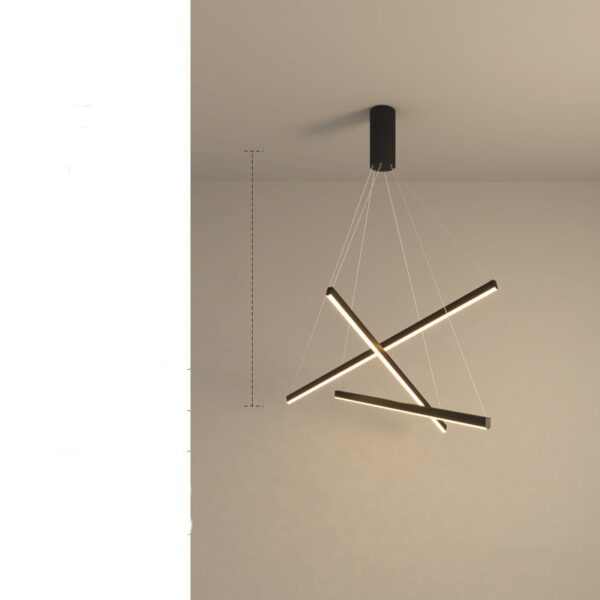 Modern Simple Atmosphere Light Luxury Small Apartment Pick High School Empty Lamps Chandelier - Image 10