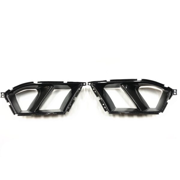 Automotive dry carbon fiber front bumper grille - Image 2