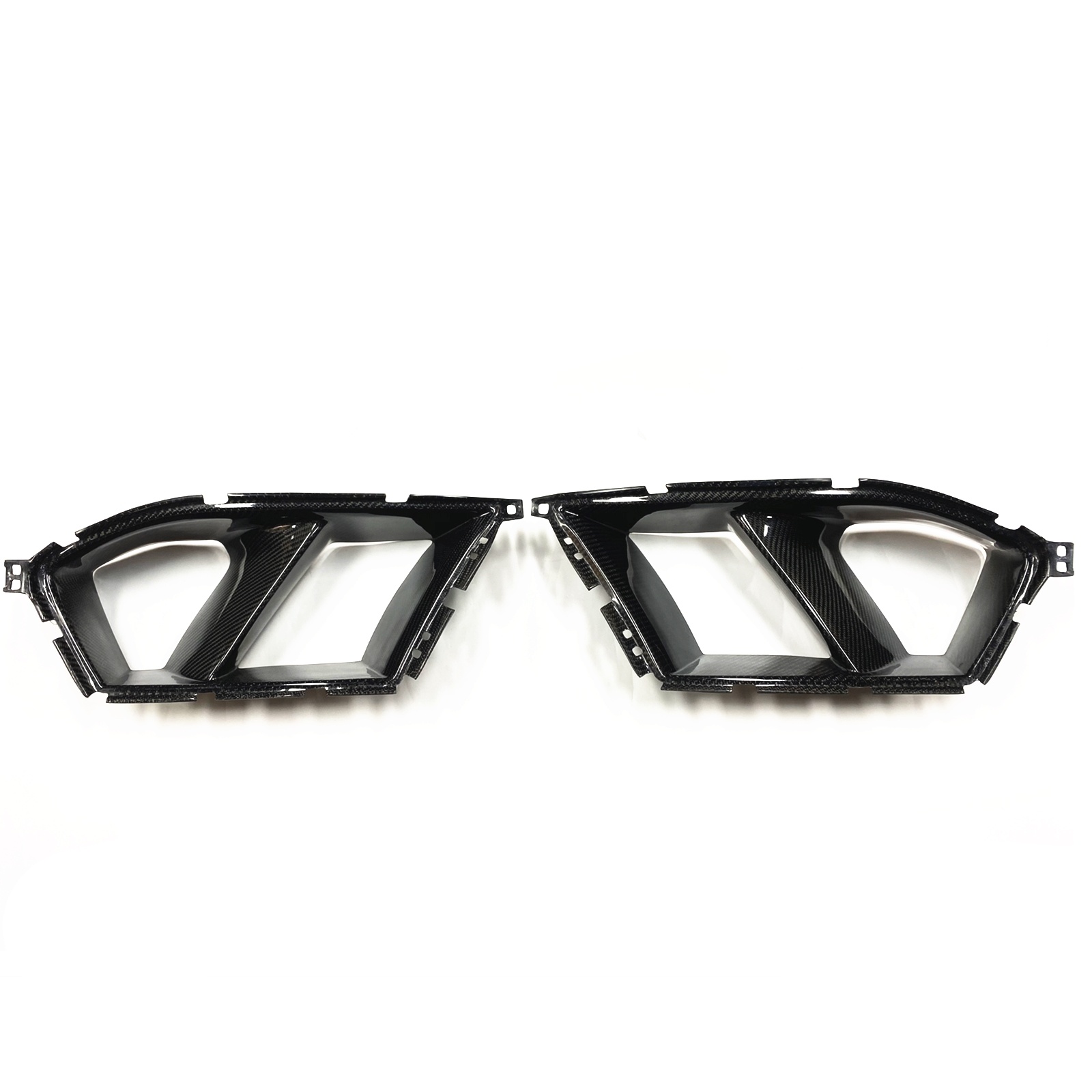 Automotive dry carbon fiber front bumper grille - Image 2