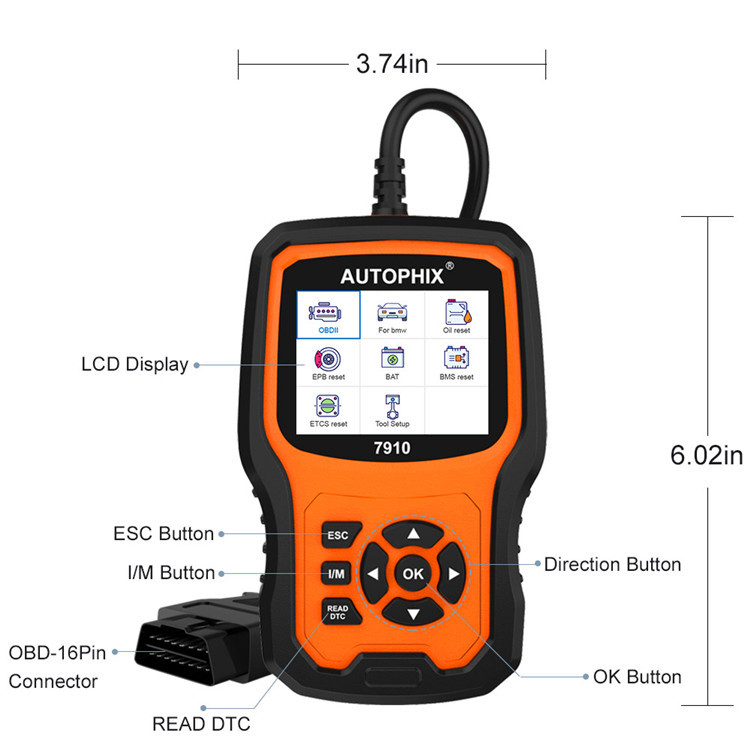 Autophix 7910 BMW Full System Diagnostic Tool Read Maintenance OBDII Fault Scan - Image 8