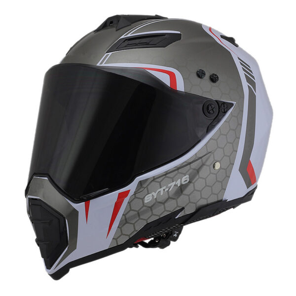 Handsome full-cover motorcycle off-road helmet - Image 64
