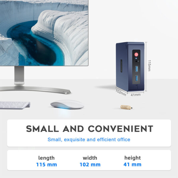 Beelink MINI S N5095 MINI-host 4K Office Game Theater Portable MiniPC Desktop Computer - Image 7