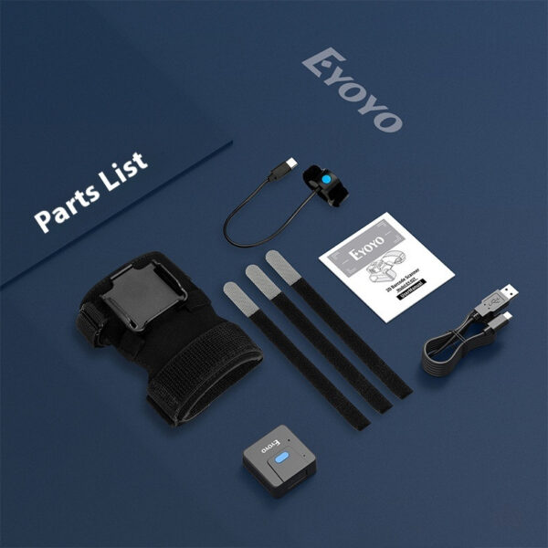 Portable Two-dimensional Wrist Barcode Scanner Gloves Bluetooth Scanner - Image 7