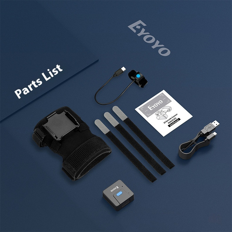 Portable Two-dimensional Wrist Barcode Scanner Gloves Bluetooth Scanner - Image 7