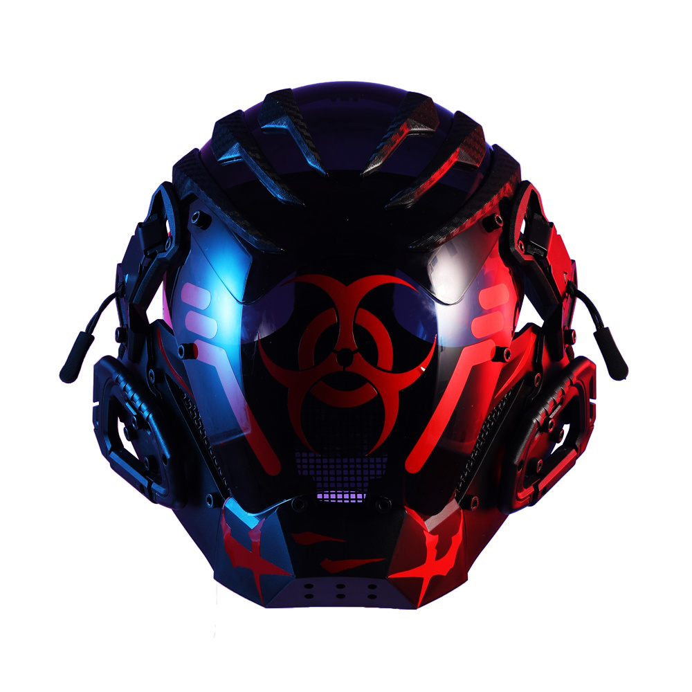 Bioweapon Black Mask Tech Creative Prop Mask Full Face - Image 6